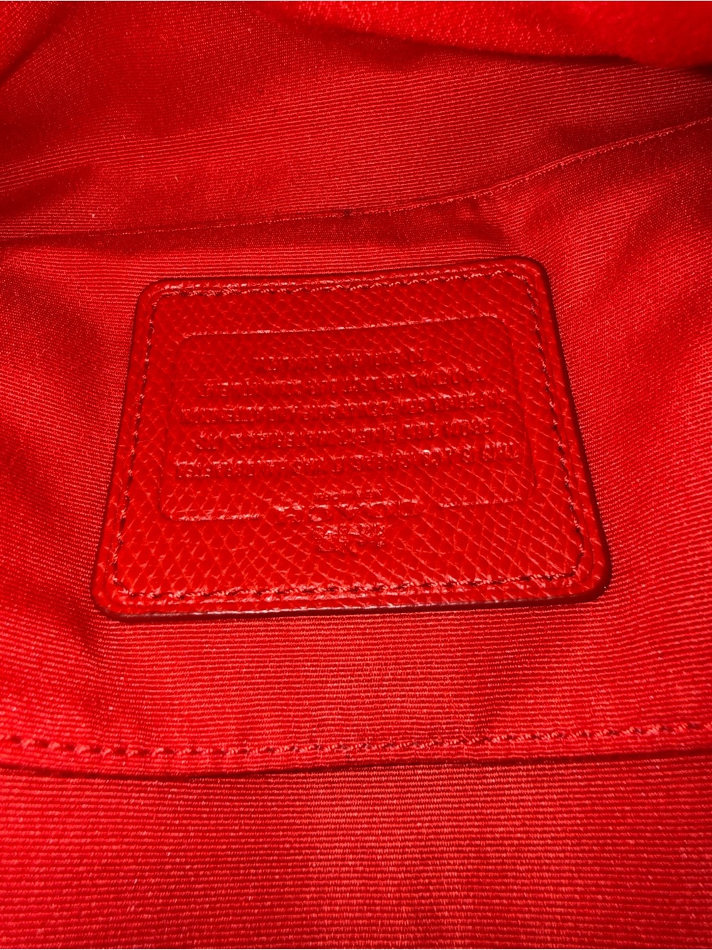 Coach Red Leather Shoulder Bag with Gold Chain - Picture 5 of 8